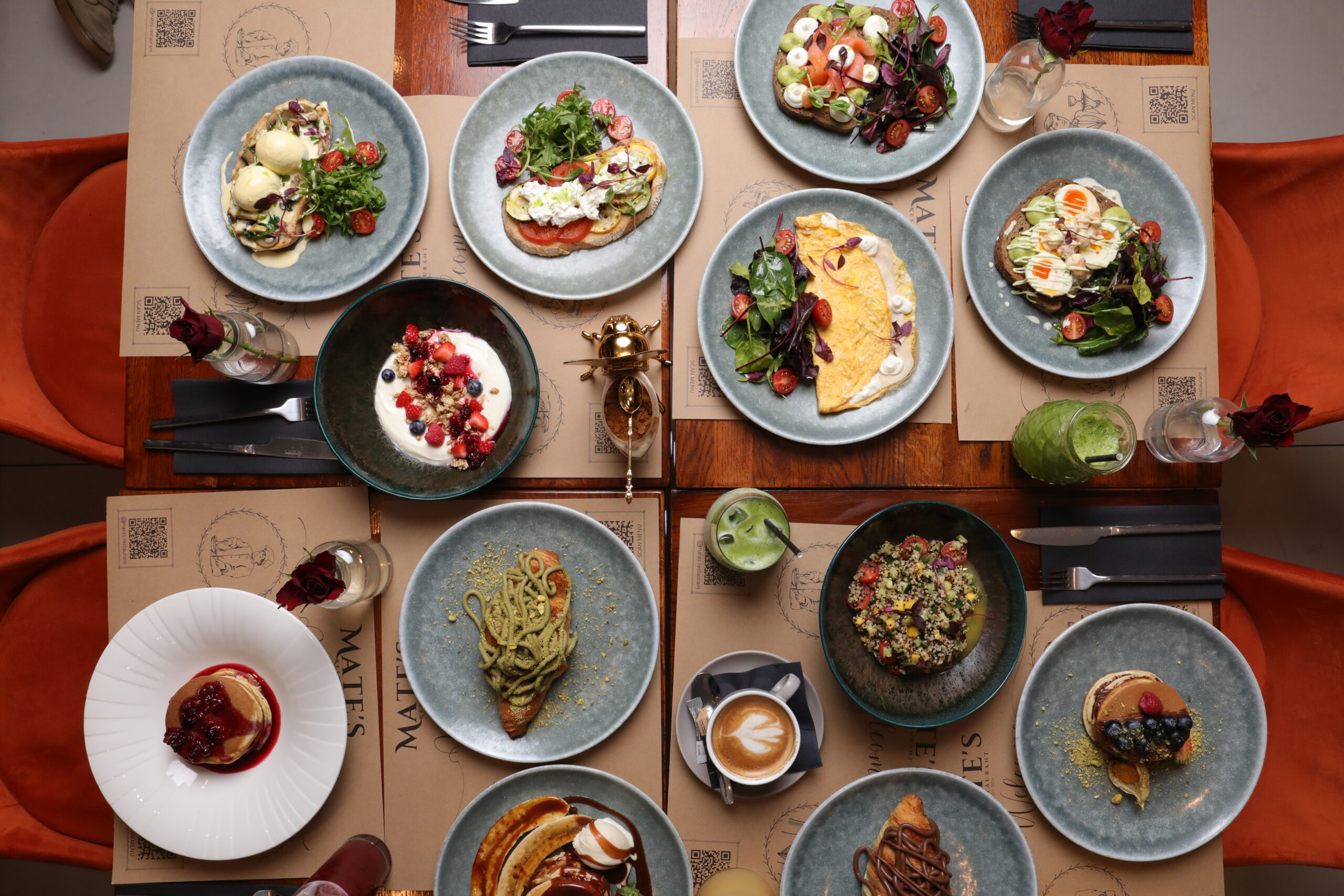 Mate's plated food close-up